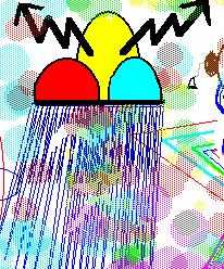 Hopi storm painting